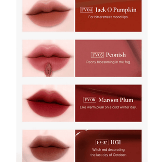 Black Rouge Icy to Fog Velvet (7 Colours) - Kbeauty Canada
