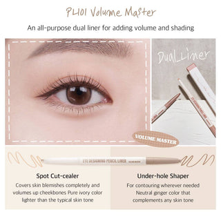 Black Rouge Eye Designing Pencil Liner - Kbeauty Canada