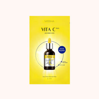 MISSHA Vita C Plus Spot Correcting Ampoule Sheet Mask 27g (1ea) - Kbeauty Canada