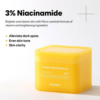 MEDIHEAL Vitamide Brightening Pad 180ml (100 Pads) - Kbeauty Canada