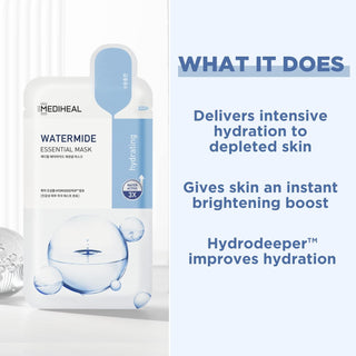 MEDIHEAL Watermide Essential Mask 24mL (1ea) - Kbeauty Canada