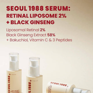 KSECRET Seoul 1988 SERUM: Retinal Liposome 2% + Black Ginseng 30mL - Kbeauty Canada