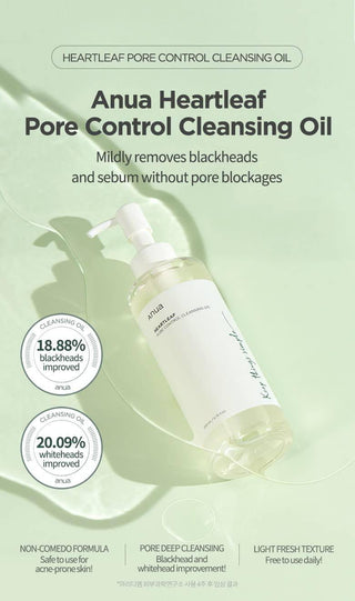ANUA Heartleaf Pore Control Cleansing Oil - Kbeauty Canada
