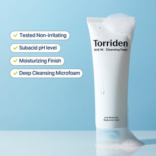 TORRIDEN Dive In Low Molecular Hyaluronic Acid Cleansing Foam - Kbeauty Canada