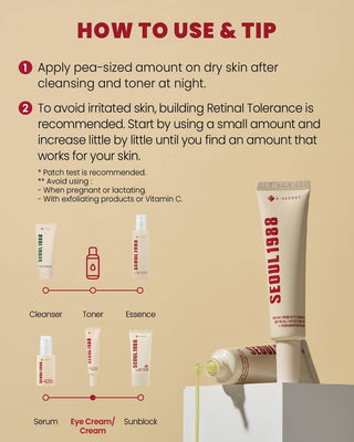 KSECRET Seoul 1988 Eye Cream: Retinal Liposome 4% + Fermented Bean 30mL - Kbeauty Canada