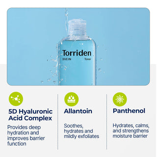 TORRIDEN Dive-In Low Moledulcar Hyaluronic Acid Toner 300mL - Kbeauty Canada