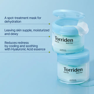 Torriden DIVE-IN Low Molecule Hyaluronic Acid Multi Pad - Kbeauty Canada