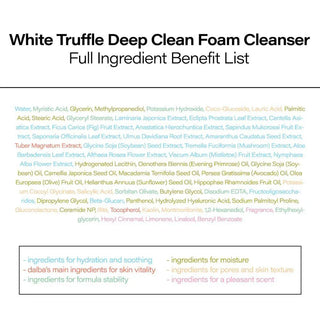 D'ALBA White Truffle Deep Clean Foam Cleanser 80mL - Kbeauty Canada