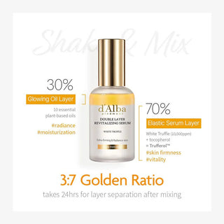 D'ALBA White Truffle Double Layer Revitalizing Serum 50mL - Kbeauty Canada