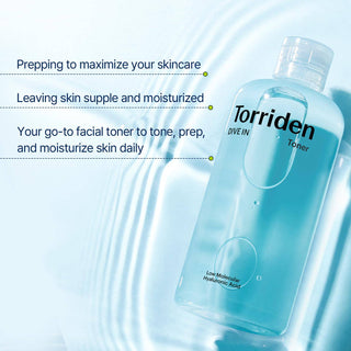 TORRIDEN Dive-In Low Moledulcar Hyaluronic Acid Toner 300mL - Kbeauty Canada