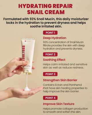 KSECRET Seoul 1988 CREAM: Snail Mucin 93% + Rice 100mL - Kbeauty Canada
