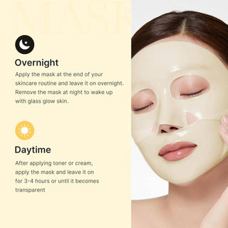 Medicube Kojic Acid Turmeric Brightening Gel Mask sheet with golden turmeric extract for radiant, even skin.