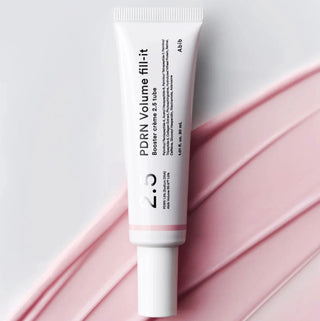ABIB PDRN Volume Fill-It Booster Cream in a 2.5 oz tube, smooth skincare cream for skin plumping and hydration.
