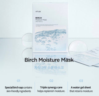 ANUA Birch Moisture Sheet Masks - Kbeauty Canada
