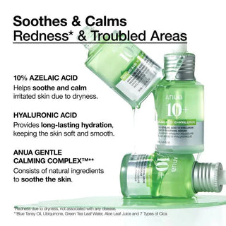ANUA Azelaic Acid 10 Hyaluron Redness Soothing Serum 30mL - Kbeauty Canada