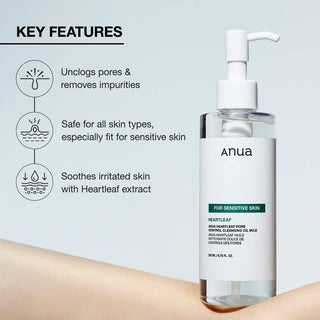 ANUA Heartleaf Pore Control Cleansing Oil Mild 200mL - Kbeauty Canada