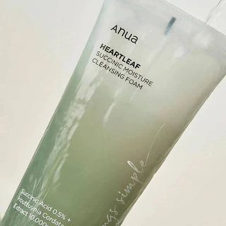 ANUA Heartleaf Succinic Moisture Cleansing Foam 150mL - Kbeauty Canada