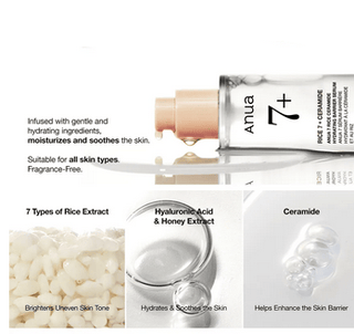 ANUA Rice 7 Ceramide Hydrating Barrier Serum 50mL - Kbeauty Canada