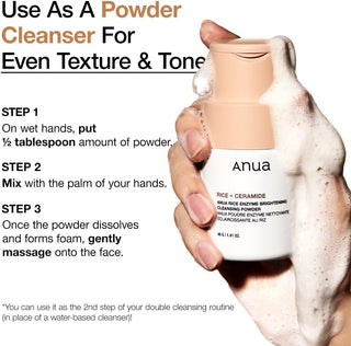 ANUA Rice Enzyme Brightening Cleansing Powder 40g - Kbeauty Canada