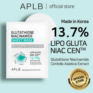 APLB Glutathione Niacinamide Sheet Mask 25mL - Kbeauty Canada
