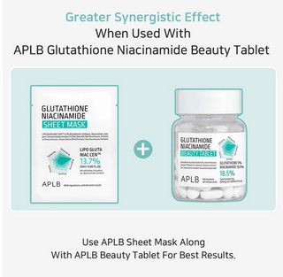 APLB Glutathione Niacinamide Sheet Mask 25mL - Kbeauty Canada
