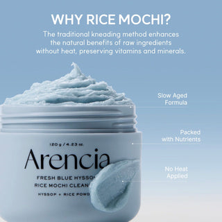 ARENCIA Fresh Blue Hyssop Rice Mochi Cleanser 120g - Kbeauty Canada
