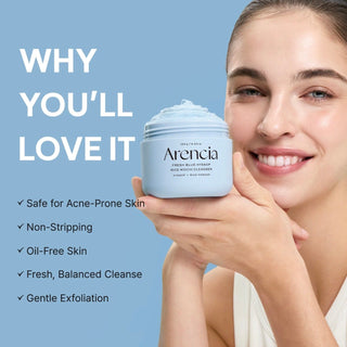 ARENCIA Fresh Blue Hyssop Rice Mochi Cleanser 120g - Kbeauty Canada