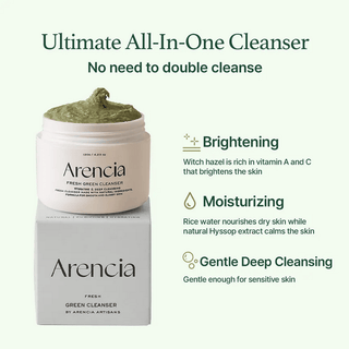 ARENCIA Fresh Green Rice Mochi Cleanser 120g - Kbeauty Canada