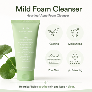 Abib Acne foam cleanser Heartleaf foam 150ml - Kbeauty Canada