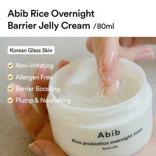 Abib RICE PROBIOTICS OVERNIGHT MASK BARRIER JELLY 80ml - Kbeauty Canada
