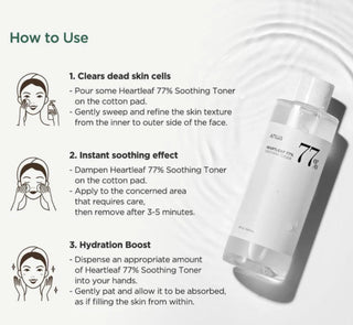 Anua Heartleaf 77 Soothing Toner 250 ml – Face Toner for Sensitive Skin
