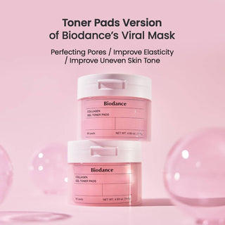 BIODANCE Collagen Gel Toner Pads (Pink_60 Pads) - Kbeauty Canada