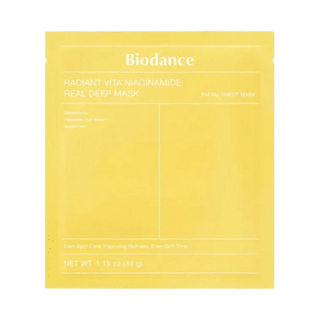 BIODANCE Radiant Vita Niacinamide Real Deep Mask 34g (Yellow) (1ea) - Kbeauty Canada