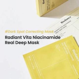 BIODANCE Radiant Vita Niacinamide Real Deep Mask 34g (Yellow) (1ea) - Kbeauty Canada