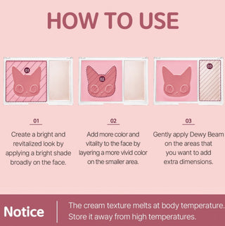 Black Rouge Dewy Whip Cheek and Beam