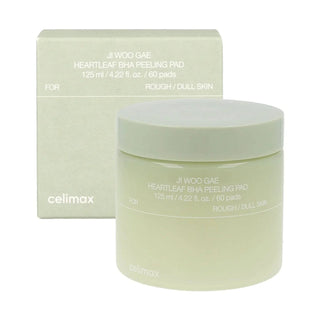 CELIMAX Jiwoogae Heartleaf BHA Peeling Pad 60pcs 125mL - Kbeauty Canada