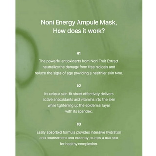 CELIMAX Noni Energy Ampoule Mask (1ea) - Kbeauty Canada