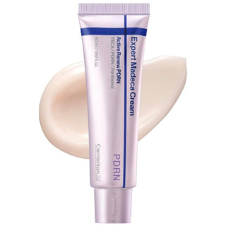 Centellian24 Expert Madeca Cream Active Renew PDRN 50ml jar with smooth, creamy texture and skincare benefits.