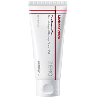 Centellian24 Madeca Cream Time Reverse Zero in an 80ml jar, showcasing the nourishing cream with a smooth, creamy texture.