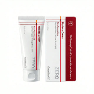 Centellian24 Madeca Cream Time Reverse Zero 80ml jar with smooth, white cream inside, designed for skincare and anti-aging.