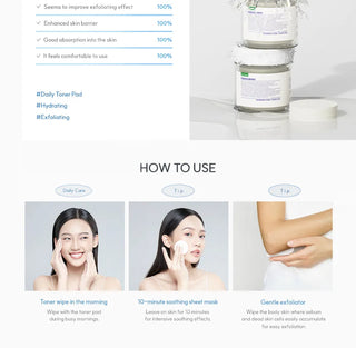EQQUALBERRY Swimming Pool Toner Pads 220mL - Kbeauty Canada