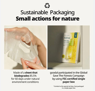 GOODAL	 Green Tangerine Vita C Dark Spot Care Serum Sheet Mask (1ea) - Kbeauty Canada