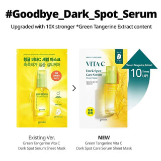 GOODAL	 Green Tangerine Vita C Dark Spot Care Serum Sheet Mask (1ea) - Kbeauty Canada
