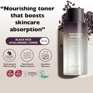 HARUHARU WONDER Black Rice Hyaluronic Toner Fragrance Free - Kbeauty Canada