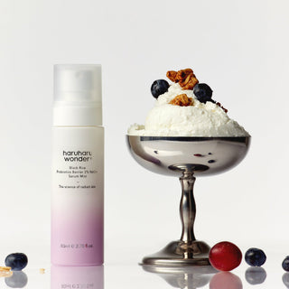 Haruharu Wonder Black Rice Probiotics Barrier NAD+ Serum Mist 80ml, a skincare serum with black rice and probiotics in a spray bottle.