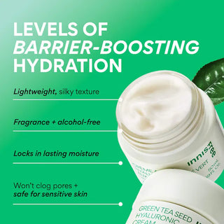 INNISFREE Green Tea Seed Hyaluronic Acid Cream 50mL - Kbeauty Canada