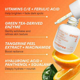 INNISFREE Vita C Green Tea Enzyme Brightening Serum 30mL - Kbeauty Canada