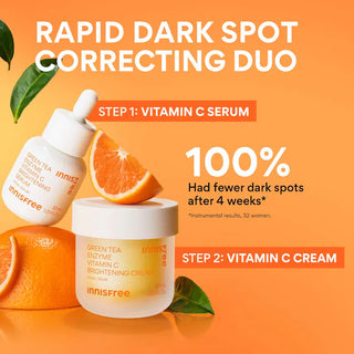 INNISFREE Vita C Green Tea Enzyme Brightening Cream 50mL - Kbeauty Canada