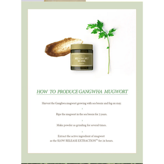 I'm From Mugwort Mask 110ML - Kbeauty Canada