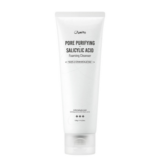 Jumiso Pore-Purifying Salicylic Acid Foaming Cleanser in 120g tube, designed for deep cleansing and pore purification.